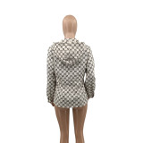 Fashion Simple Tops Hooded Double-layer Jacket