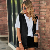 Denim vest and sleeveless jean jacket