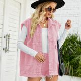 Fashionable and Trendy Women's Denim Vest