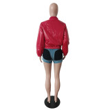 Slim Zipper Padded Down Jackets