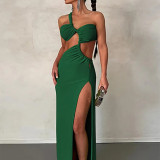 One-shoulder Fashionable Split Dress