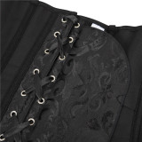 Floral Jacquard Lace Shoulder Straps Palace Corset