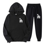 Men's Hooded Sweatshirt and Sports Pants Casual Suit