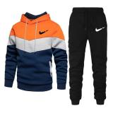 Men's Hooded Sporty Loose Fit Sweatshirt Set