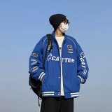 Loose Embroidered Bomber Jacket