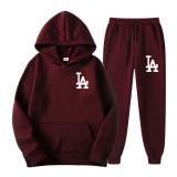 Men's Hooded Sweatshirt and Sports Pants Casual Suit