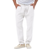 Men's Solid Color Casual T-Shirt Long Sleeve Shirt and Pants Set