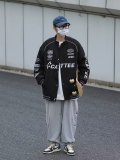 Loose Embroidered Bomber Jacket