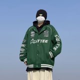 Loose Embroidered Bomber Jacket