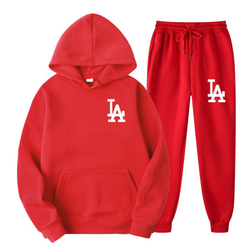Men's Hooded Sweatshirt and Sports Pants Casual Suit