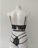 Women's Lace Hollow Out Chain Temptation Lingerie Set