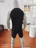 Customizable Logo Color Block Sportswear Set for Men