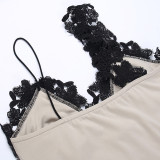 Deep V-neck Backless Design and Hip-hugging Bodycon Dress