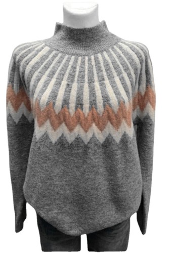 Amazon Knitted Sweater Diamond-shaped Pullover Loose Cashmere Sweater For Women