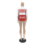 2023 Autumn/Winter Motorcycle Style Detachable Jacket Mini Skirt Two Piece Set