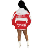 2023 Autumn/Winter Motorcycle Style Detachable Jacket Mini Skirt Two Piece Set