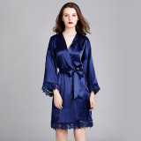 Satin Home Bathrobe and Sleepwear