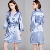 Satin Home Bathrobe and Sleepwear