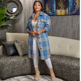 Cozy and Chic Long Casual Coat with Thick Collar for Fall and Winter