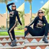New Arrival Sporty and Stylish Digital Printed Two-Piece Set