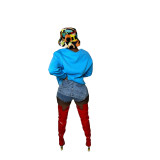 Aaliyah Days Elastic Denim Shorts