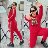 New Arrival Sporty and Stylish Digital Printed Two-Piece Set