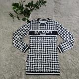 Houndstooth Fashion Print Dresses
