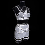 Strap Splicing See Through Sexy lingerie set