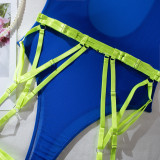 Sexy Mesh Teddies Matching Garter Belt