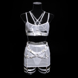 Strap Splicing See Through Sexy lingerie set
