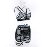 Strap Splicing See Through Sexy lingerie set