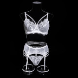 Sexy Lingerie Lace See Through Three-piece Set