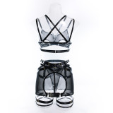 Strap Splicing See Through Sexy lingerie set
