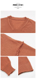 Autumn/Winter Fashion Solid Women's Long Sleeve V Neck Sweaters