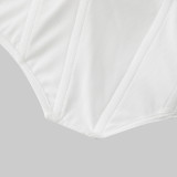 Fishbone Rhombus Design Mesh Camisole