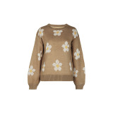 Autumn/Winter Women's Long Sleeve Jacquard Sweater