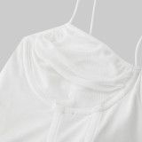 Fishbone Rhombus Design Mesh Camisole