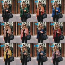 Ladies Autumn Winter Clothing Woman Fashion PU Leather Suit Jacket
