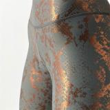 Elastic Bronzing Women's High Waist Sports Leggings Butt Lifting Gym Fitness Running Yoga Pants
