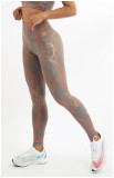 Elastic Bronzing Women's High Waist Sports Leggings Butt Lifting Gym Fitness Running Yoga Pants