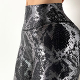 Elastic Bronzing Women's High Waist Sports Leggings Butt Lifting Gym Fitness Running Yoga Pants