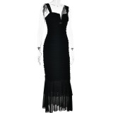 Elegant Spaghetti Straps Fish-tail Dress