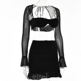Waist-cinching Slimming Shirt Dress