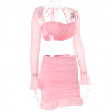 Waist-cinching Slimming Shirt Dress