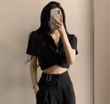 High-Waisted Short Blouse
