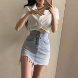 High-Waisted Short Blouse