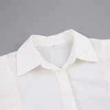 Cotton Right Angle Shoulder Shirt for women