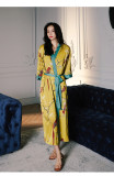 New Arrivals Women Home Wear Chiffon Printed Women Satin Robes