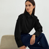 Cotton Right Angle Shoulder Shirt for women