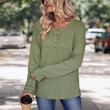Autumn Women's Clothing Solid Color Long Sleeve Knitted Sweater